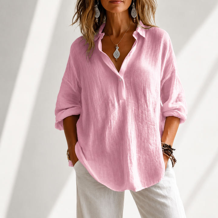 Blouse Kensington en coton-lin