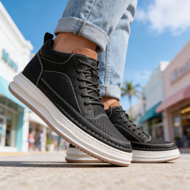 Baskets Rex en cuir