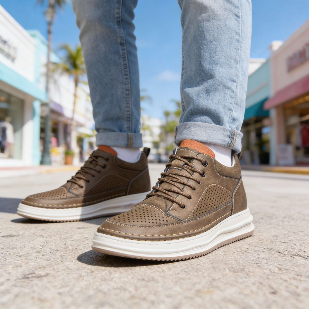 Baskets Rex en cuir