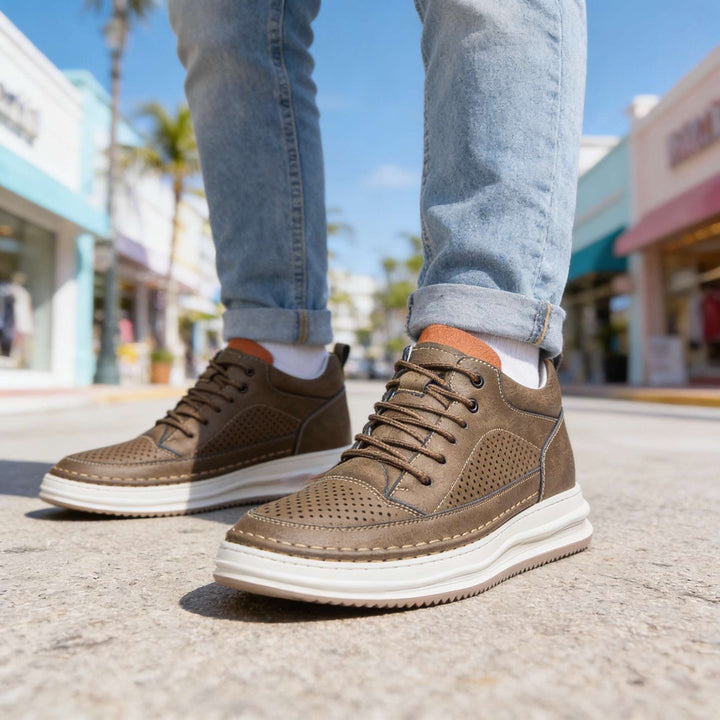 Baskets Rex en cuir
